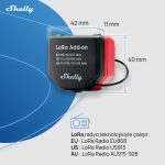 Shelly LoRa Add-on Uzun Menzilli İletişim Modülü - Görsel 3