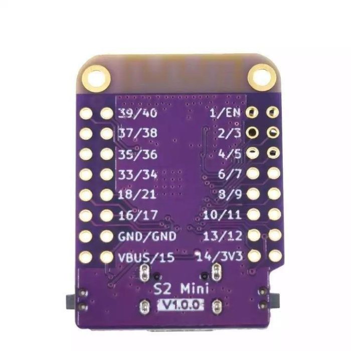 ESP32-S2FN4R2 S2 Mini V1.0 Wifi Geliştirme Kartı - Görsel 2