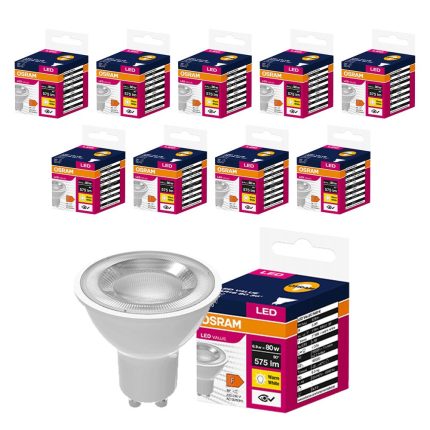 Osram Led Value Par16 6.9W 2700K 80CRI GU10 Sıcak Beyaz Ampul 10 Adet