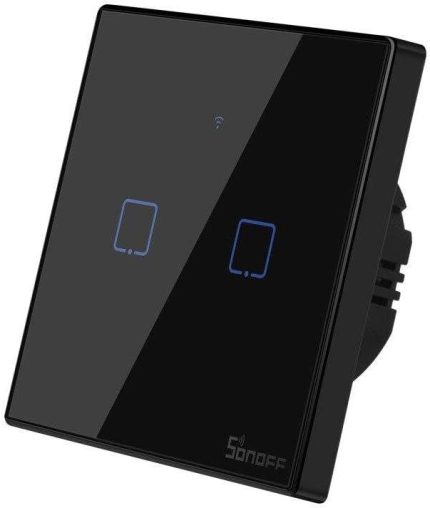 Sonoff T3-EU-2C 2 Kanallı Akıllı Duvar Anahtarı
