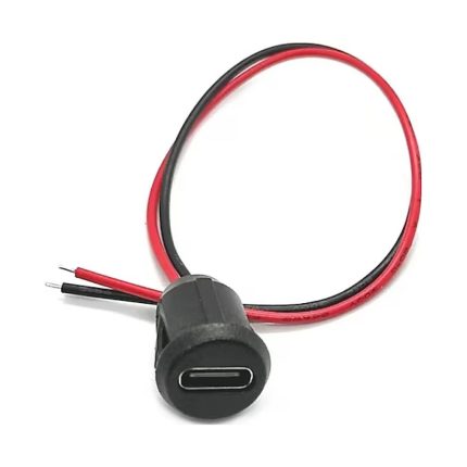 Type-C Panel Montaj Dişi Soket 2 Pin 15 cm Kablolu