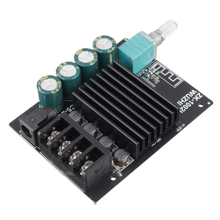 ZK-1002L 100w X 2 Mini Bluetooth 5.0 Kablosuz Stereo Amfi - Görsel 3